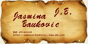 Jasmina Bauković vizit kartica